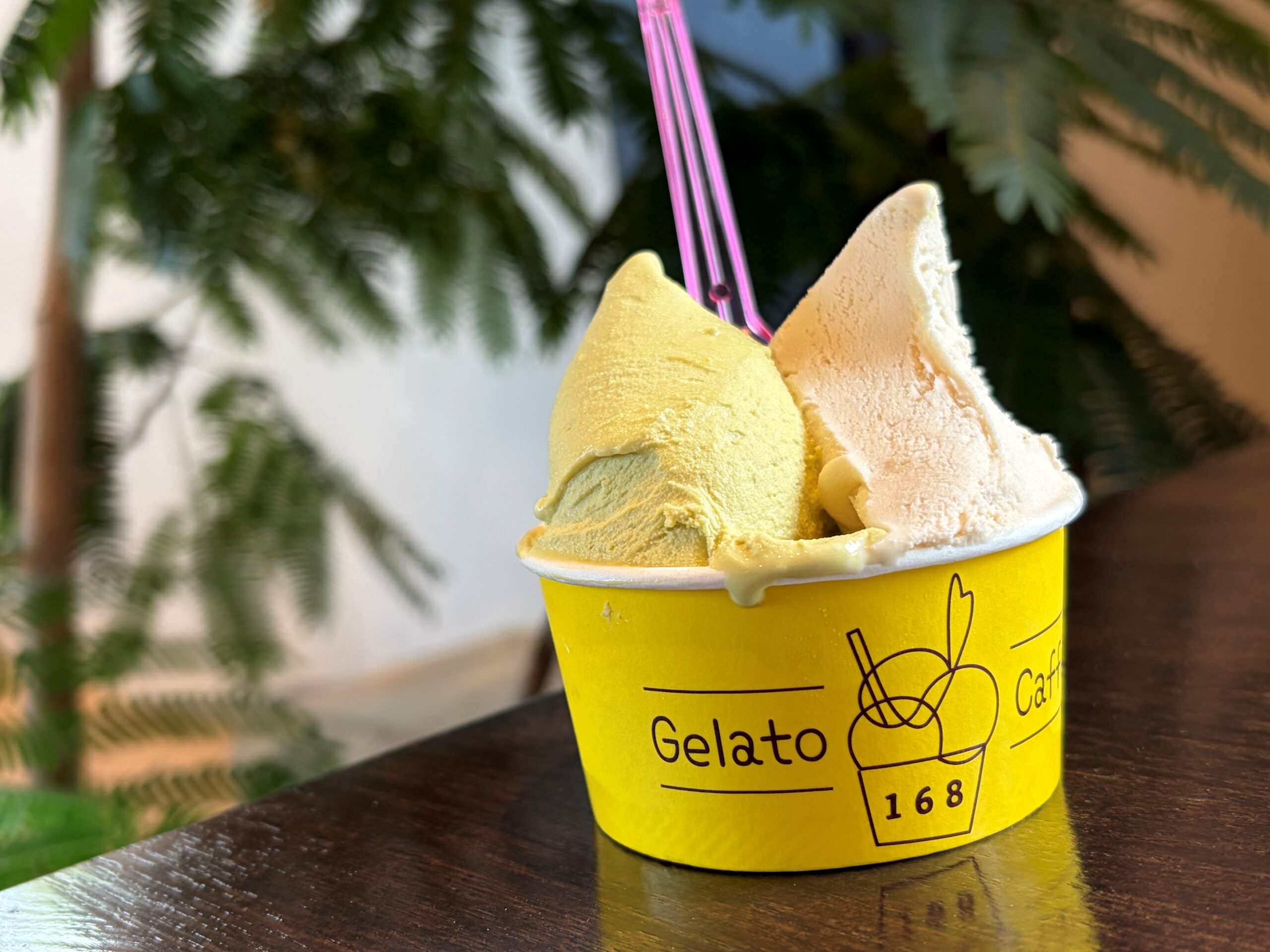 話題のジェラート専門店のジェラート